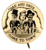 "'DAD AND DAVE COME TO TOWN'" RARE AUSTRALIAN MOVIE BUTTON.