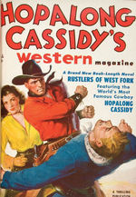 "HOPALONG CASSIDY'S WESTERN" HARDCOVER BOUND PULP VOLUME.