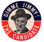 JIMMY DURANTE C. 1952 HUMOR BOOK PROMO BUTTON.