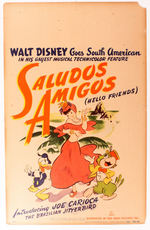 "SALUDOS AMIGOS" WINDOW CARD.