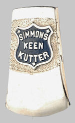 "SIMMONS KEEN KUTTER" EARLY SHELL BADGE.