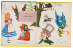 "ALICE IN WONDERLAND" FIVE PIECE PAPER EPHEMERA LOT.