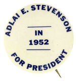 STEVENSON LARGE RARE AND DATED UNLISTED NAME BUTTON.