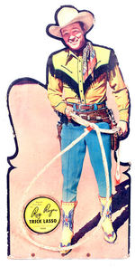 "ROY ROGERS TRICK LASSO" DIECUT MECHANICAL CARDBOARD COUNTERTOP DISPLAY.