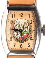 "DALE EVANS QUEEN OF THE WEST" WRISTWATCH IN DIECUT BOX.