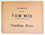 TOM MIX IN "TUMBLING RIVER" LOBBY CARD SET WITH ENVELOPE. SET OF 8.