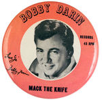 "BOBBY DARIN MACK THE KNIFE" BUTTON.