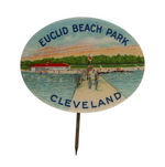 CHOICE COLOR BUTTON ADVERTISING "EUCLID BEACH PARK CLEVELAND."