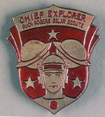 BUCK ROGERS "CHIEF EXPLORER" BADGE.