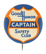 "GOOD HUMOR CAPTAIN" RANK BUTTON.