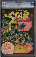 ALL-STAR COMICS #18, FALL 1943. CGC 8.5