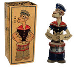 "POPEYE DRUMMER" BOXED TIN TOY BY CHEIN.