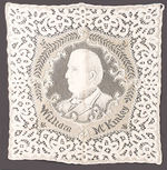 "WILLIAM MC KINLEY" LACE FABRIC PORTRAIT.