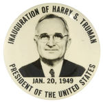 TRUMAN LARGE 4” REAL PHOTO INAUGURAL RARITY BUT WITH A HAIRLINE.