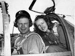 RICHARD BONG, WORLD WAR II FLYING ACE SIGNED HAT.