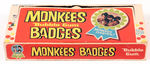 "MONKEES BADGES" GUM CARD DISPLAY BOX.