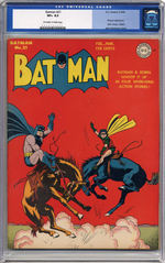 BATMAN #21, FEBRUARY-MARCH 1944. CGC 8.5