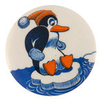 DISNEY'S PABLO THE COLD-BLOODED PENGUIN BUTTON.