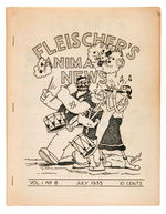 “FLEISCHER’S ANIMATED NEWS” JULY 1935 IN-HOUSE STUDIO PUBLICATION.