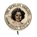 SHIRLEY TEMPLE DOLL RARE REAL PHOTO 1930s AUSTRALIAN BUTTON.