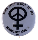 ANTI-VIETNAM PROTEST PIN-BACK.