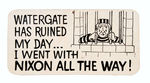 WATERGATE LICENSE-LIKE WALL PLAQUE CIRCA 1974