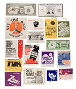 LEVIN COLLECTION OF 75 (PLUS) ANTI-VIETNAM WAR SMALL PAPER ITEMS 1960s-EARLY 1970s.