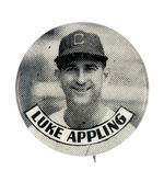 "LUKE APPLING" BASEBALL PLAYER PHOTO  BUTTON.