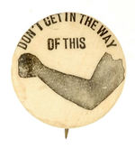 BOXING BUTTON PERHAPS RELATED TO FITZSIMMONS/CORBETT 1897 FIGHT.