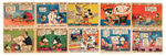 "MICKEY MOUSE" NEAR COMPLETE GUM CARD SET WITH WRAPPER.