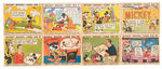 "MICKEY MOUSE" NEAR COMPLETE GUM CARD SET WITH WRAPPER.