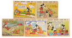 "MICKEY MOUSE" NEAR COMPLETE GUM CARD SET WITH WRAPPER.