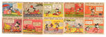 "MICKEY MOUSE" NEAR COMPLETE GUM CARD SET WITH WRAPPER.