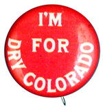 PROHIBITION COLORADO BUTTON.