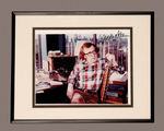 WOODY ALLEN SIGNED PHOTO DISPLAY.