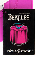 HOT PINK "THE BEATLES DISK-GO-CASE" W/STRING TAG AND INSERT.