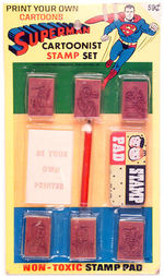 "SUPERMAN CARTOONIST STAMP SET."