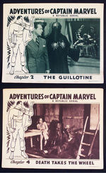 "ADVENTURES OF CAPTAIN MARVEL" LOBBY CARDS.