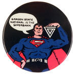 SUPERMAN LARGE BANK ENDORSEMENT BUTTON.