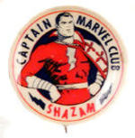 "CAPTAIN MARVEL CLUB" 1944 MEMBER'S BUTTON.