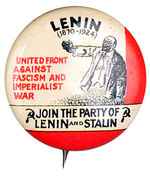 COMMUNIST PARTY 1930s RECRUITMENT BUTTON.