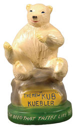 KUEBLER "KUB" POLAR BEAR BEER BOTTLE DISPLAY.