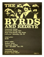 "THE BYRDS AND REDEYE" CONCERT POSTER.