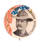 "THEODORE ROOSEVELT" RARE 1898 NY GOVERNOR BUTTON.