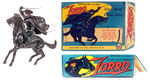 "MARX ZORRO RIDER AND HORSE" BOXED SET.