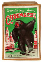 "WANDERING HAIRY CHIMPANZEE" JAPANESE KING KONG WIND-UP WITH BOX.