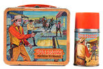 RARE MISPELLED "GUNSMOKE" LUNCHBOX W/THERMOS.