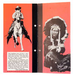 "HOW THE LONE RANGER CAPTURED SILVER" SILVERCUP BREAD PREMIUM STORY BOOKLET FOLDER.