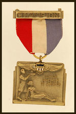 RARE "CHAMPION" BIRDMEN OF AMERICA AWARD MEDAL.