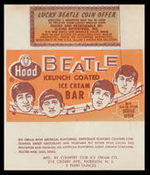 “BEATLE ICE CREAM BAR” UNCUT WRAPPER STRIP.